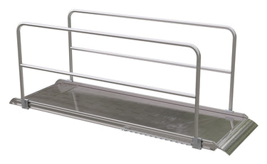 ALUM WALK RAMP W/RAIL OVERLAP 120 X 38IN